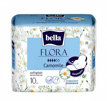 Bella (Белла) прокладки Flora с экстрактом Ромашки 10 шт