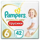 Купить pampers premium care (памперс) подгузники-трусы 6 эксра лэдж 15+ кг, 42шт в Павлове