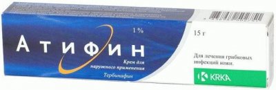 Купить атифин, крем для наружного применения 1%, 15г в Павлове