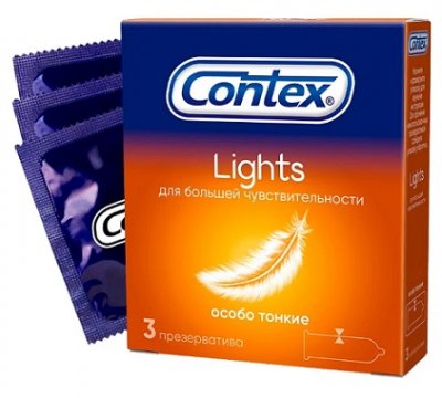 Купить contex (контекс) презервативы lights особо тонкие 3шт в Павлове