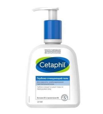 Купить cetaphil (сетафил) гель глубоко очищающий, 237мл в Павлове