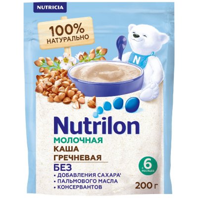 Купить nutrilon (нутрилон) каша молочная гречневая с 6 месяцев, 200г в Павлове