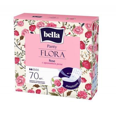 Купить bella (белла) прокладки panty flora с ароматом розы 70 шт в Павлове
