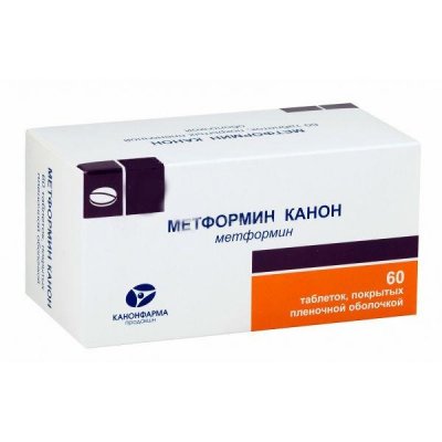 Купить метформин канон, тбл п.п.о 1000 мг №60 в Павлове