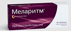 Купить меларитм, таблетки, покрытые пленочной оболочкой 3мг, 30 шт в Павлове