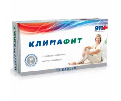 Купить 911 климафит комплекс витаминов для женщин при менопаузе капсулы, 30 шт бад в Павлове