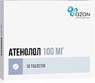 Купить атенолол, таблетки 100мг, 30 шт в Павлове