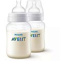 Купить avent (авент) бутылочка для кормления anti-colic 1 месяц+ 260 мл 2 шт scf103/02 в Павлове