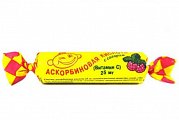 Купить аскорбиновая кислота с сахаром, таблетки со вкусом малины, 10 шт бад в Павлове