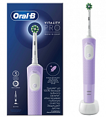Купить oral-b (орал-би) электрическая зубная щетка vitality pro d103.413.3 тип 3708 с зарядным устройством, тип 3757, сиреневый в Павлове
