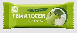 Гематоген с яблоком, плитка 40г БАД