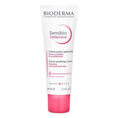 Купить bioderma sensibio defensive (биодерма сенсибио) крем для чувствительной кожи лица и шеи легкий 40мл в Павлове