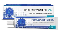 Купить троксерутин вп, гель для наружного применения 2% 40г в Павлове