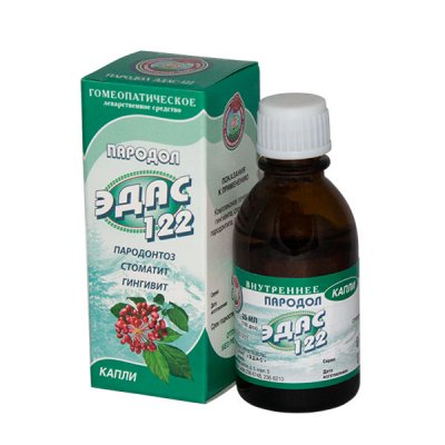 Купить эдас-122 пародол (пародонтоз), капли для приема внутрь гомеопатические, 25мл в Павлове