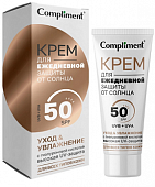 Купить compliment (комплимент) крем для лица и шеи ежедневная защита от солнца spf50, 50мл в Павлове