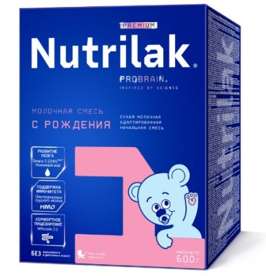 Купить нутрилак премиум 1 (nutrilak premium 1) молочная смесь с рождения, 600г в Павлове