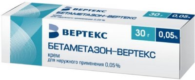 Купить бетаметазон-вертекс, крем для наружного применения 0,05%, 30г в Павлове