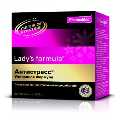 Купить lady's formula (леди-с формула) антистресс усиленная формула, таблетки 30шт бад в Павлове