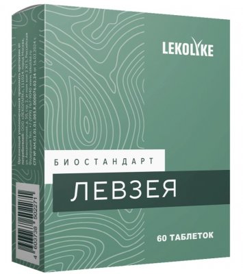 Купить lekolike (леколайк) биостандарт левзея, таблетки массой 550 мг 60шт бад в Павлове