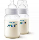 Купить avent (авент) бутылочка для кормления anti-colic 1 месяц+ 260 мл 2 шт scf103/02 в Павлове