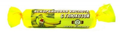 Купить аскорбиновая кислота с глюкозой гленвитол таблетки со вкусом банана 3г, 10 шт бад в Павлове