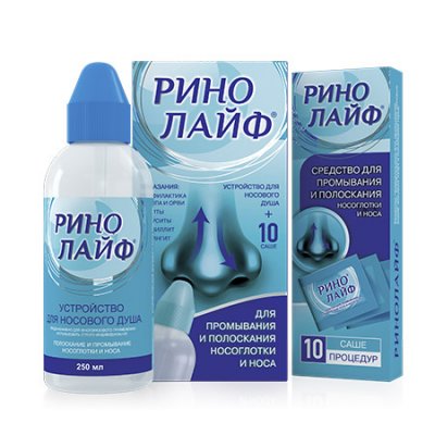 Купить ринолайф уствойство+средство для промывания полости носа и носоглотки, пакетики-саше 10 шт в Павлове