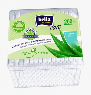 Купить bella cotton (белла) ватные палочки с экстрактом алоэ 200 шт в Павлове