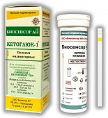 Купить тест-полоски биосенсор индикаторные кетоглюк-1, 50 шт в Павлове