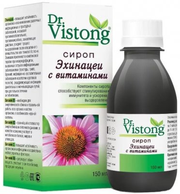 Купить dr vistong (др вистонг) сироп эхинацеи с витаминами, флакон 150мл бад в Павлове
