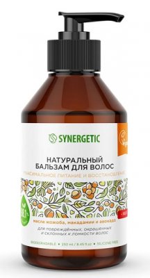 Купить синергетик (synergetic) бальзам для волос натуральный питание и восстановление, 250мл в Павлове