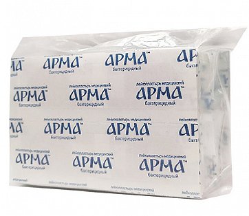 Пластырь Арма, медицинский нетканная основа 25х72мм, 100 шт