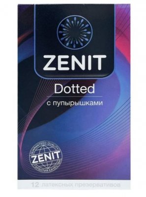 Купить zenit (зенит) презервативы латексные с точками dotted 12шт в Павлове