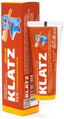 Купить klatz (клатц) зубная паста для детей 5-11лет карамель без фтора, 40мл в Павлове