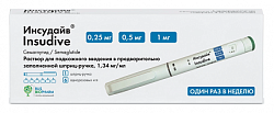 Купить инсудайв, раствор для подкожного введения 0.25/0.5/1 мг/доза шприц-ручка 3мл 1шт+игла 6шт в Павлове
