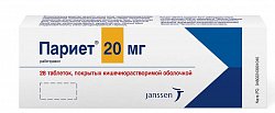 Купить париет, таблетки, покрытые кишечнорастворимой оболочкой 20мг, 28 шт в Павлове