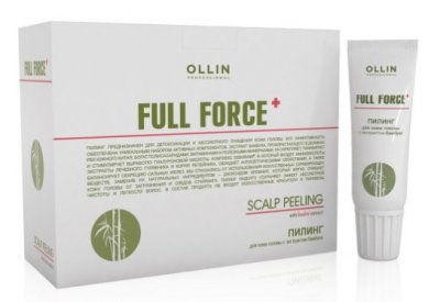 Купить ollin prof full force (оллин) пилинг для кожи головы бамбук, тюбик 15мл, 10 шт в Павлове