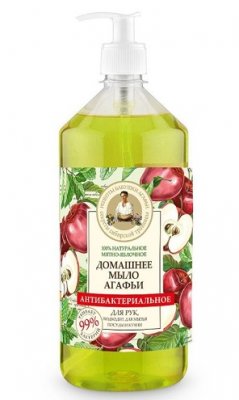 Купить бабушка агафья мыло антибактериальное мятно-яблочное, 1000мл в Павлове