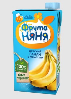 Купить фрутоняня нектар со вкусом банана с мякотью, 500мл в Павлове