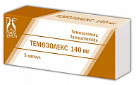 Купить темозолекс, капсулы 140мг 5шт в Павлове