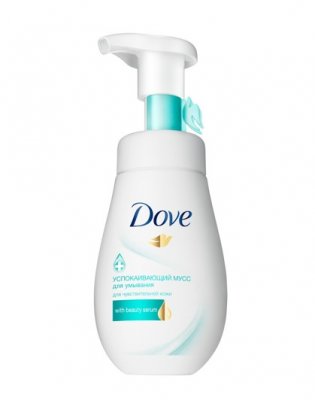 Купить dove (дав) мусс для умывания для чувствительной кожи успокаивающий, 160мл в Павлове