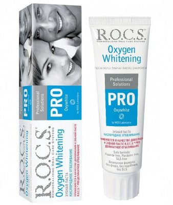 Купить рокс (r.o.c.s) зубная паста pro кислородное отбеливание, 60г в Павлове