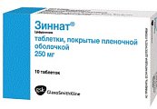 Купить зиннат, таблетки, покрытые пленочной оболочкой 250мг, 10 шт в Павлове