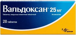 Купить вальдоксан, таблетки, покрытые пленочной оболочкой 25 мг, 28 шт в Павлове