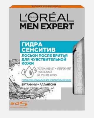Купить l'oreal (лореаль) men expert, лосьон после бритья для чувствительной кожи, 100мл в Павлове