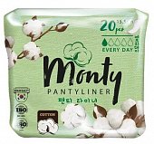 Купить monty (монти) прокладки ежедневный без ароматизаторов,20 шт в Павлове
