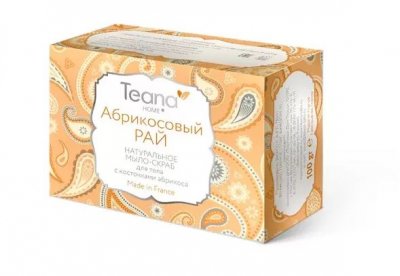Купить тиана (teana) мыло-скраб для лица и тела с косточками абрикоса, 100г в Павлове