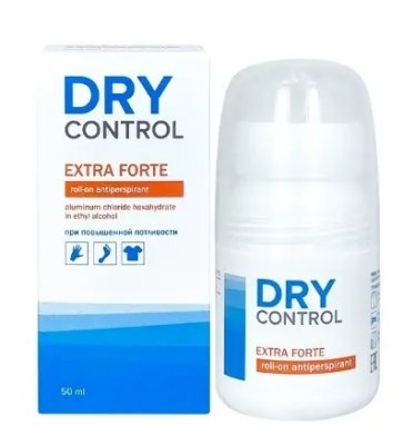 Купить dry control forte (драй контрол) экстра форте ролик от обильного потоотделения 30% 50 мл в Павлове
