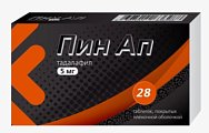 Купить пин ап, таблетки, покрытые пленочной оболочкойо 5мг, 28шт в Павлове