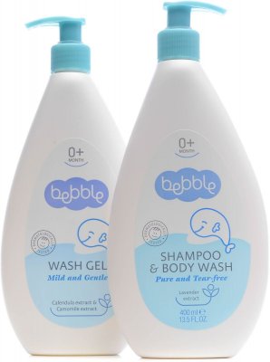 Купить bebble (бэббл) набор: шампунь для волос и тела 400мл+ гелья для мытья 400мл в Павлове