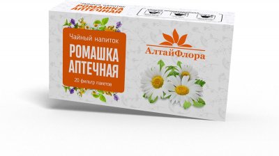 Купить ромашки аптечной цветки алтайфлора, фильтр-пакеты 1,5г, 20 шт бад в Павлове